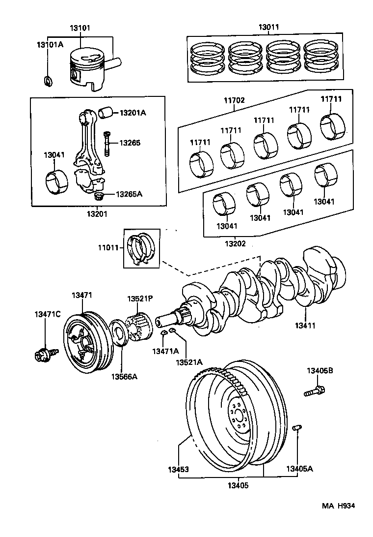  HILUX |  CRANKSHAFT PISTON