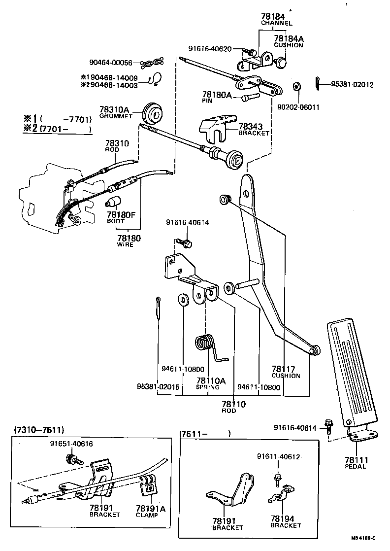  TOYOTA1000 |  ACCELERATOR LINK