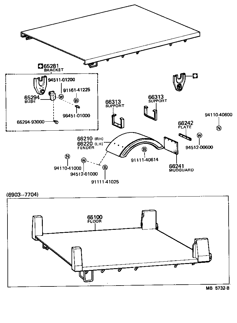  HEAVY DUTY TRUCK |  REAR BODY FLOOR FENDER