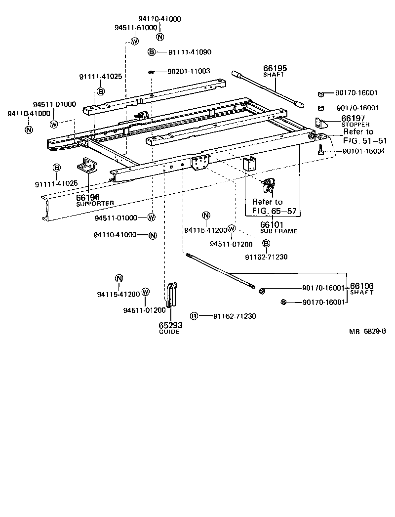  HEAVY DUTY TRUCK |  REAR BODY SUB FRAME