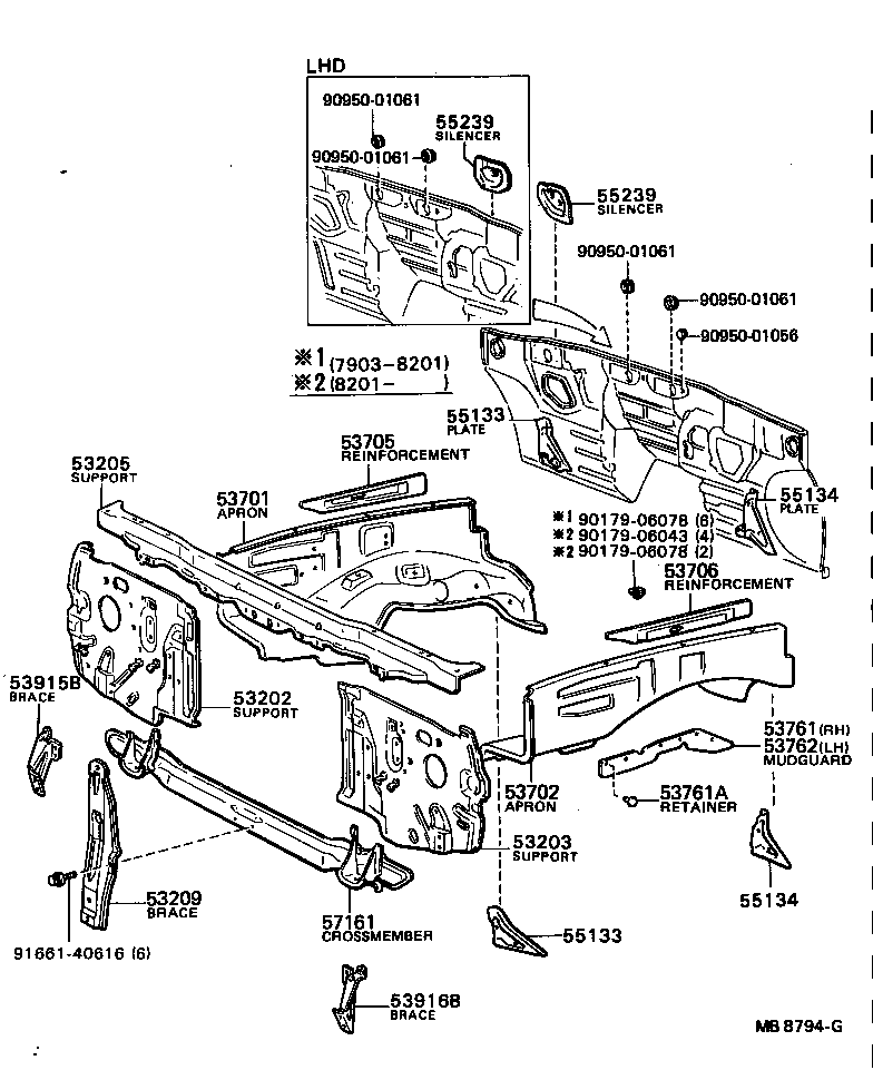  STOUT |  FRONT FENDER APRON DASH PANEL