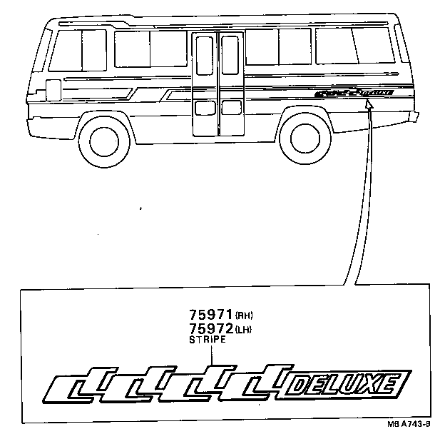  COASTER |  BODY STRIPE