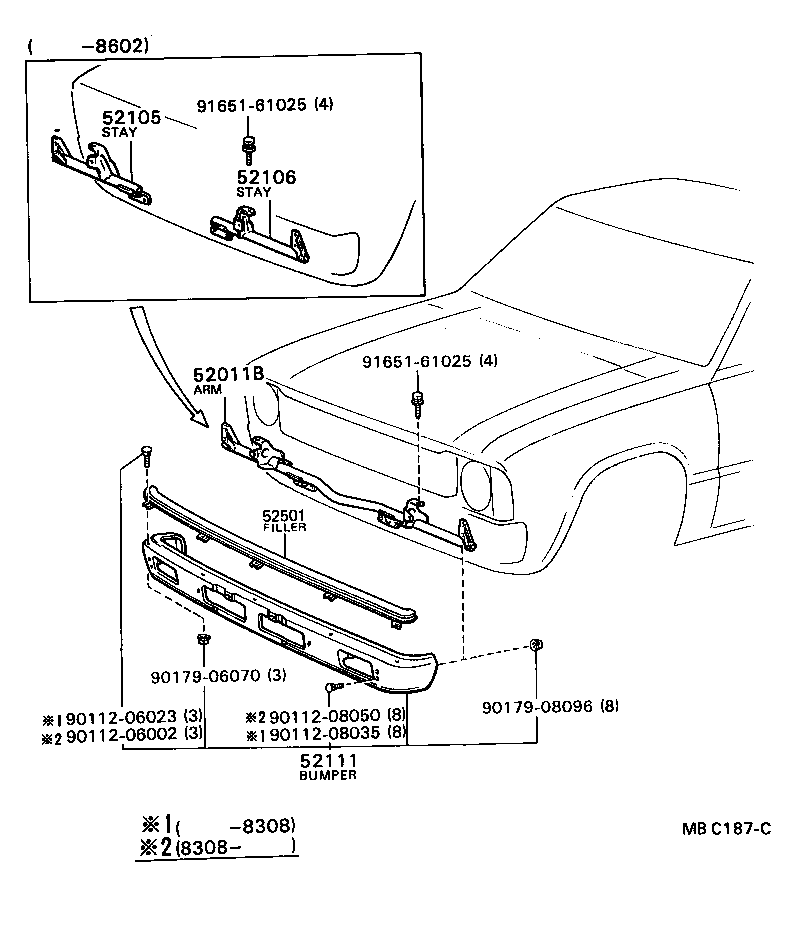  STOUT |  FRONT BUMPER BUMPER STAY