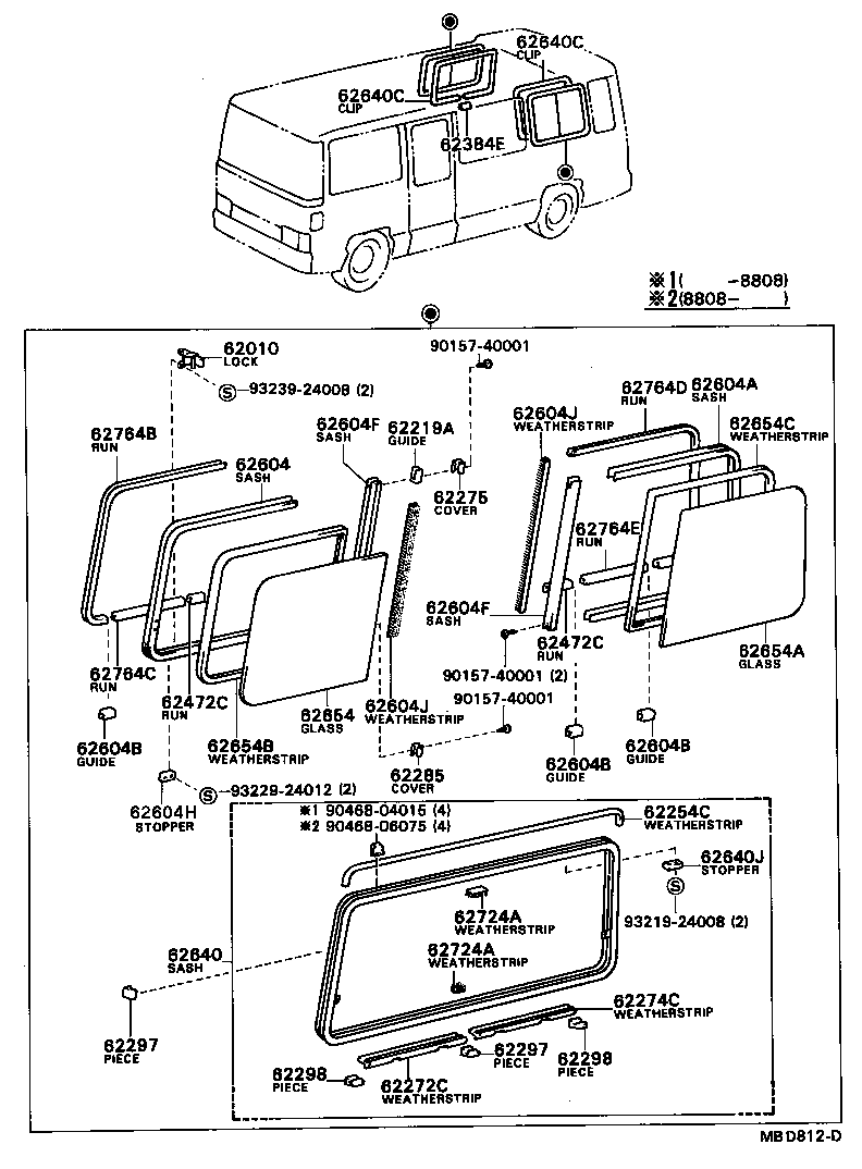  COASTER |  SIDE WINDOW