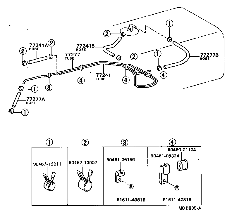  COASTER |  FUEL TANK TUBE