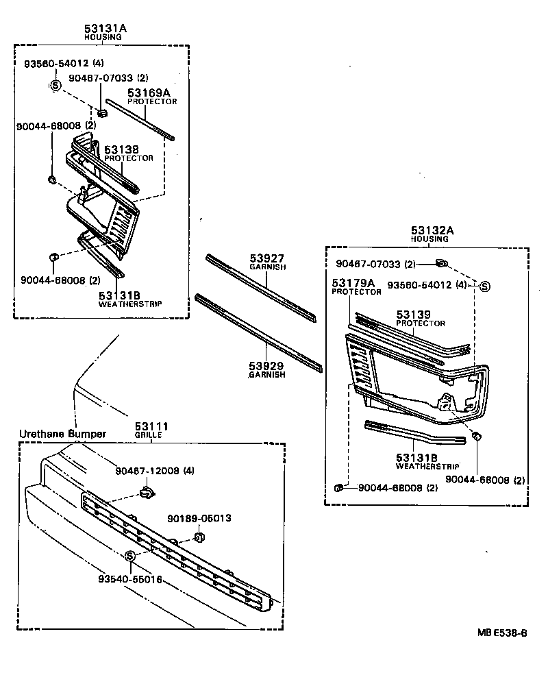  MODEL F |  RADIATOR GRILLE