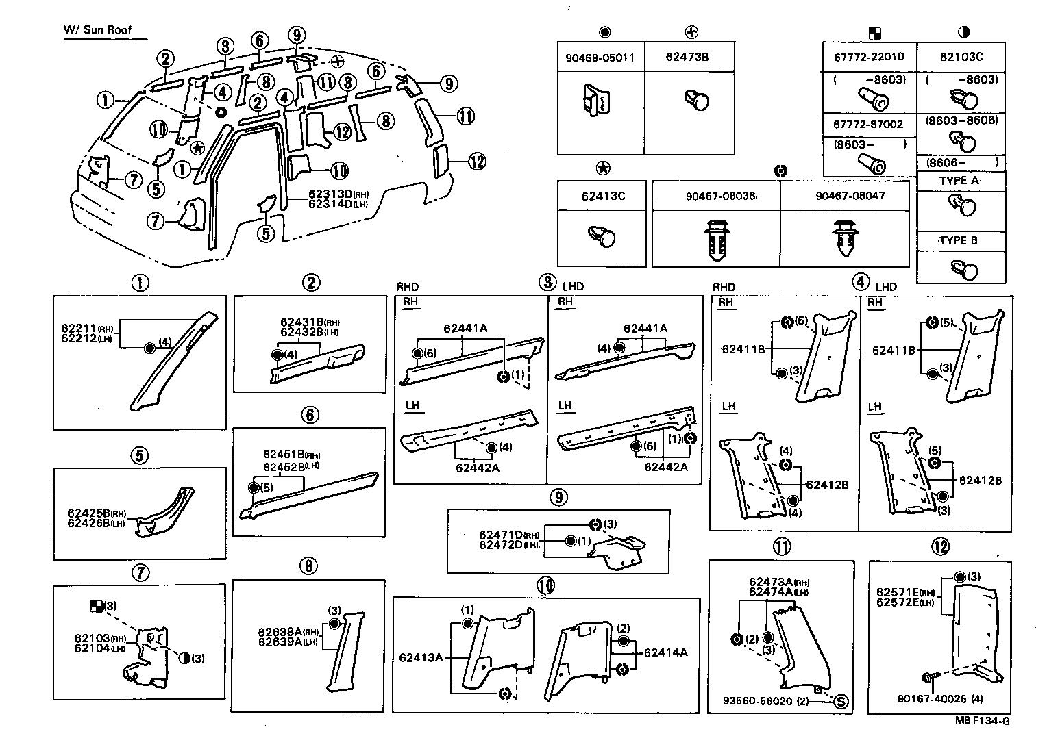  MODEL F |  INSIDE TRIM BOARD