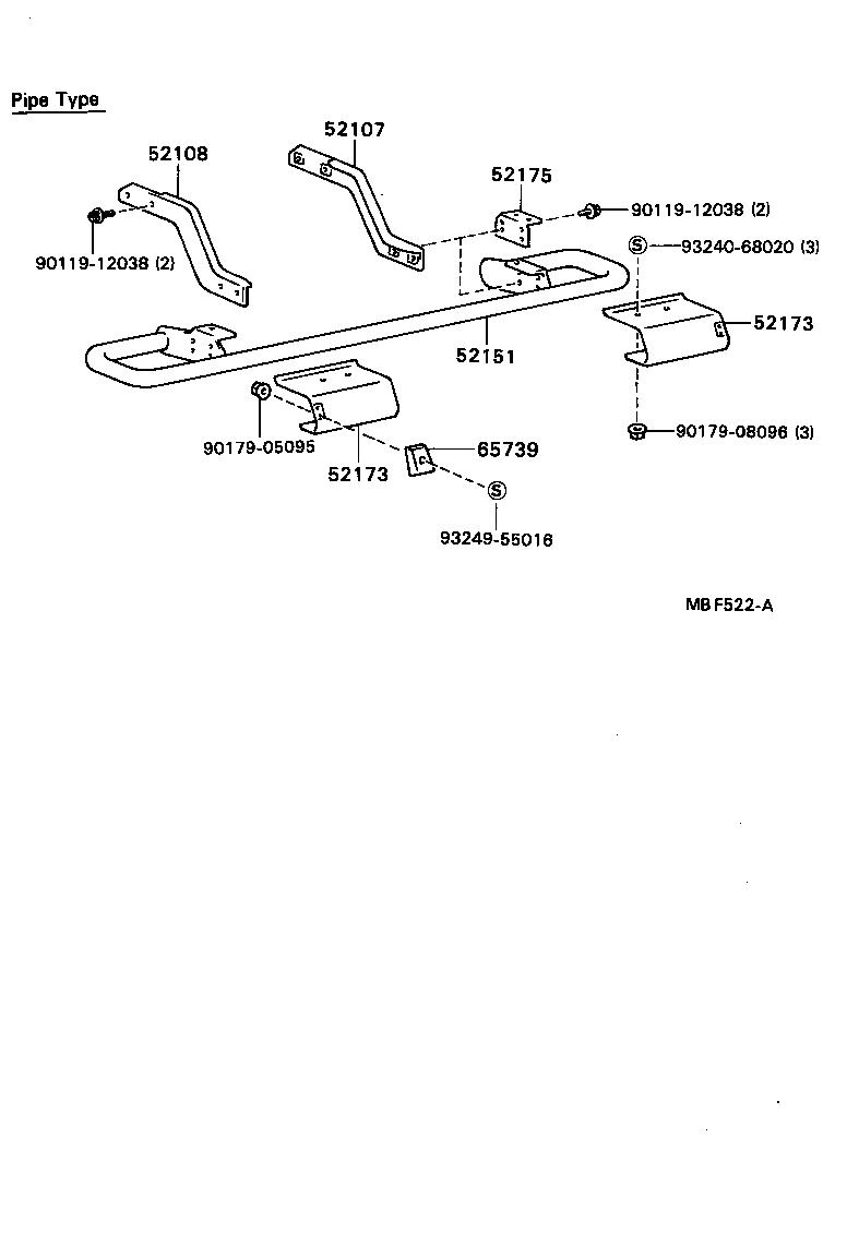 HILUX |  REAR BUMPER BUMPER STAY