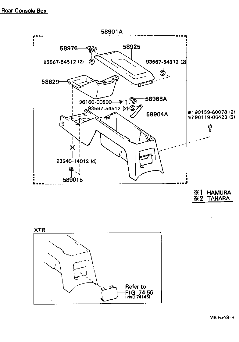  HILUX |  CONSOLE BOX BRACKET
