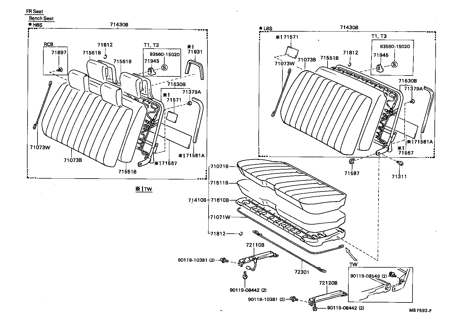  HILUX |  SEAT SEAT TRACK