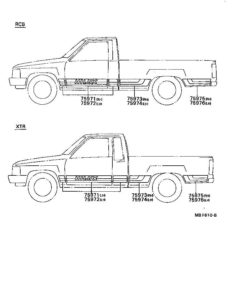  HILUX |  BODY STRIPE
