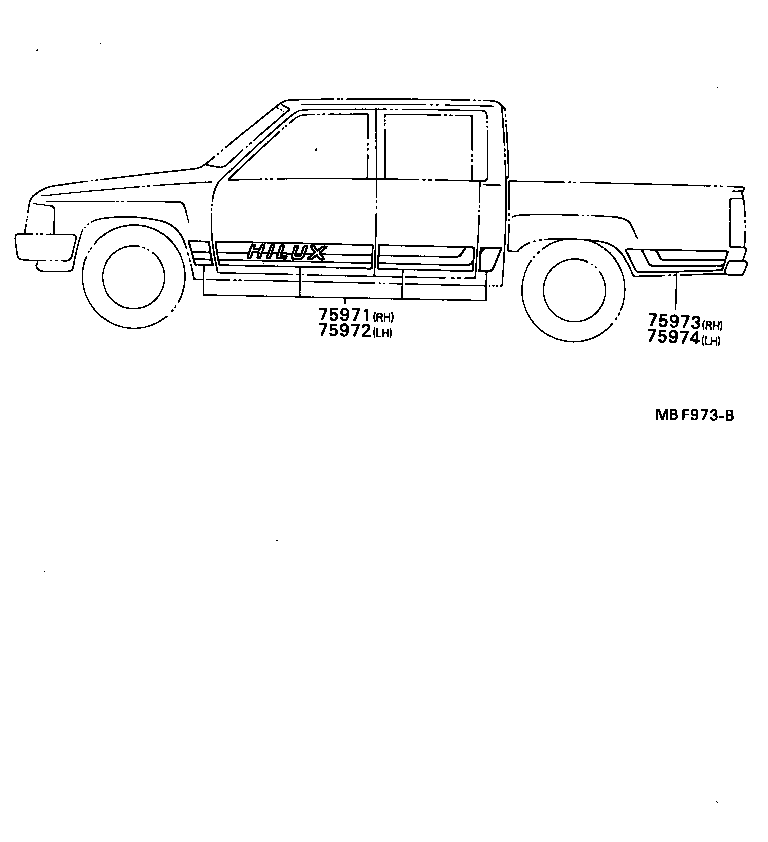  HILUX |  BODY STRIPE