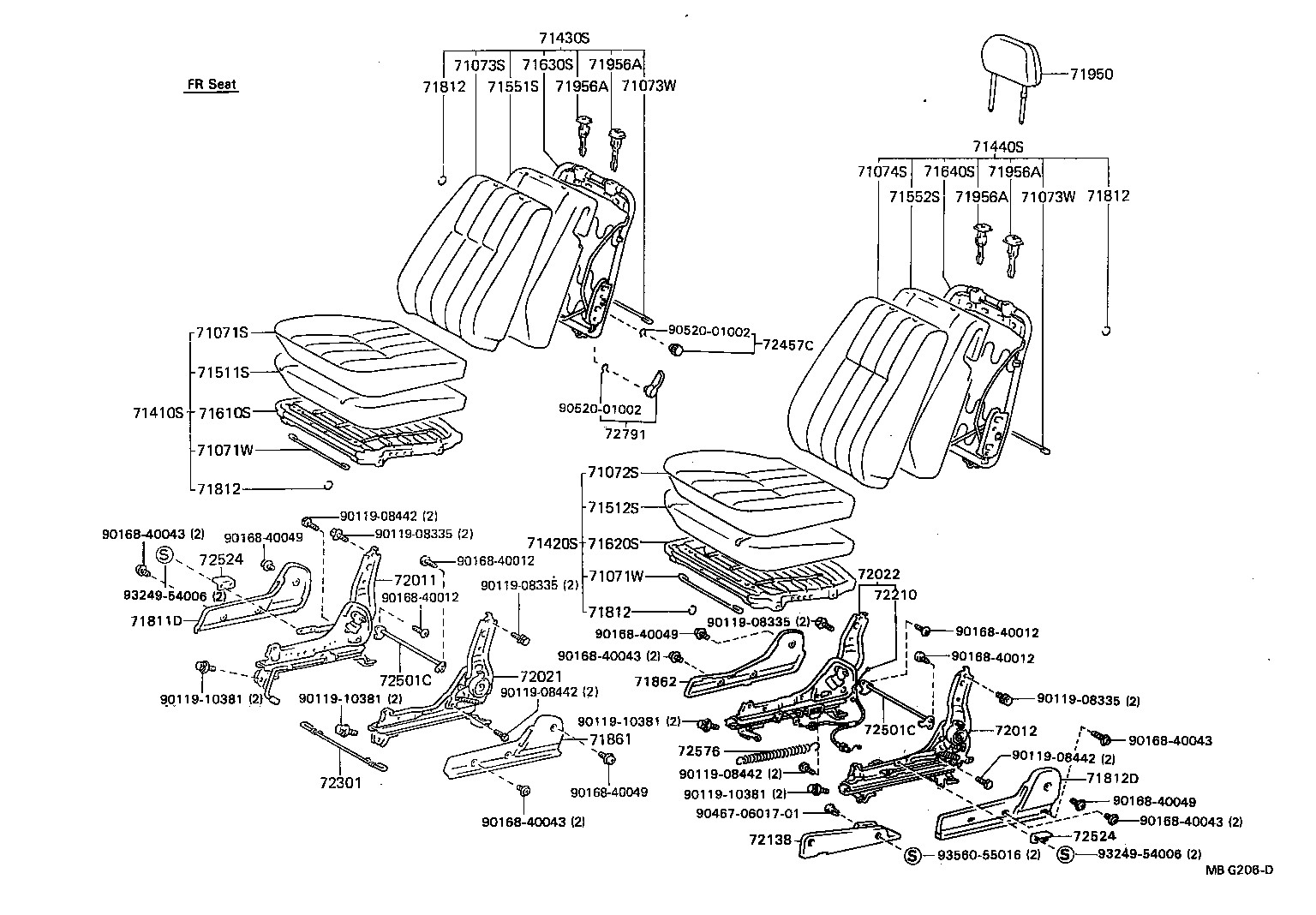  HILUX |  SEAT SEAT TRACK