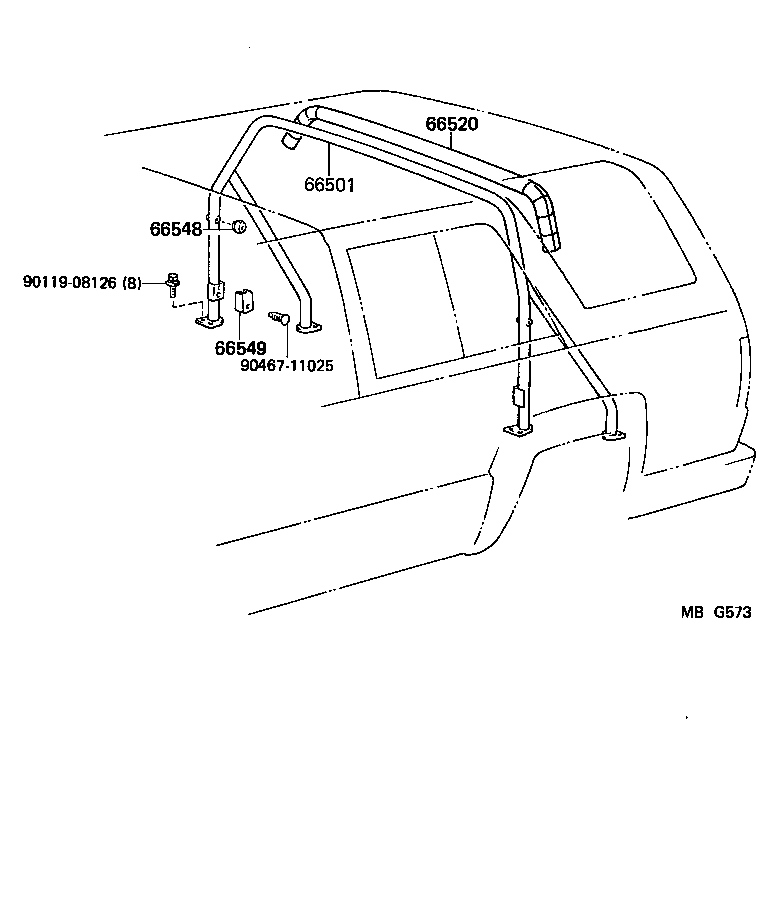  HILUX |  PROTECTOR PIPE ROLL BAR HANDRAIL