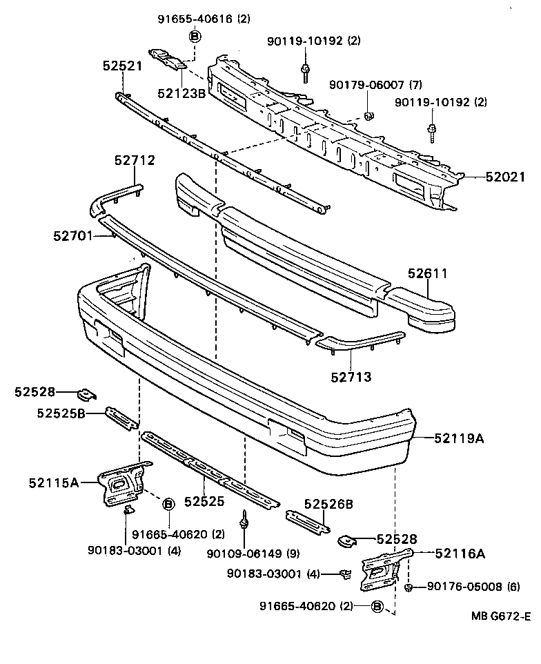  CRESSIDA |  FRONT BUMPER BUMPER STAY