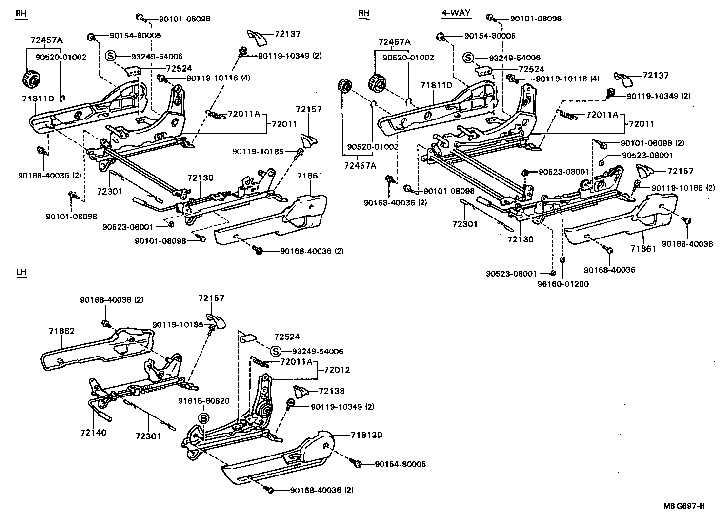  CRESSIDA |  FRONT SEAT SEAT TRACK