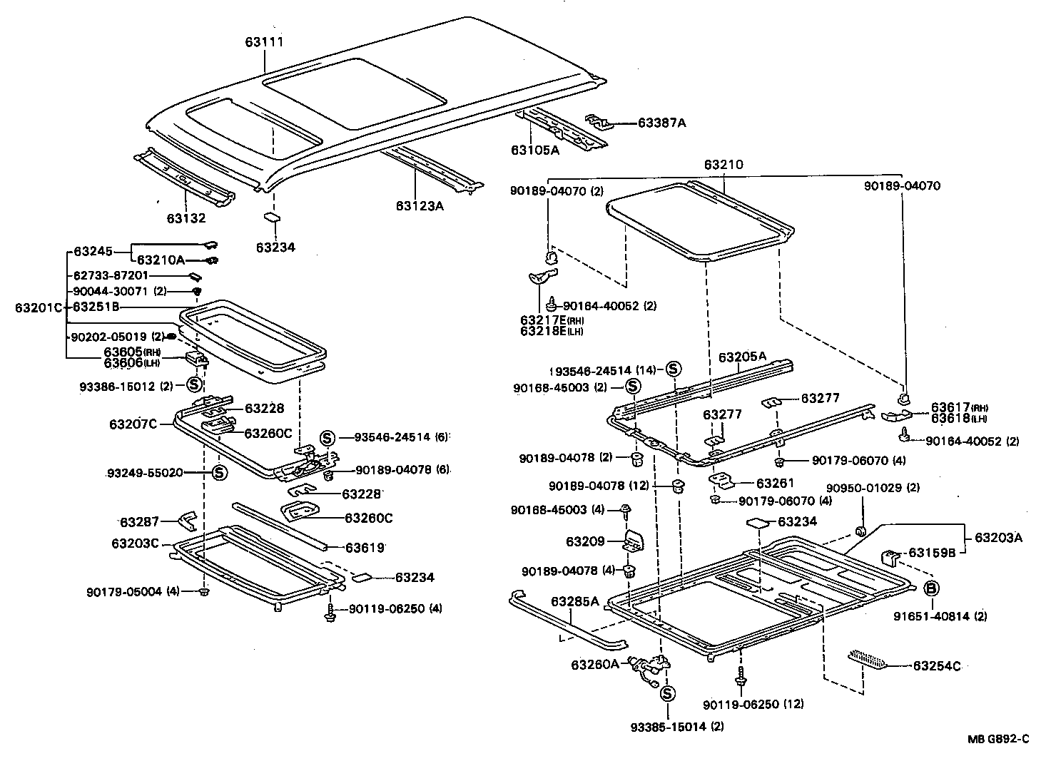  MODEL F |  ROOF PANEL BACK PANEL
