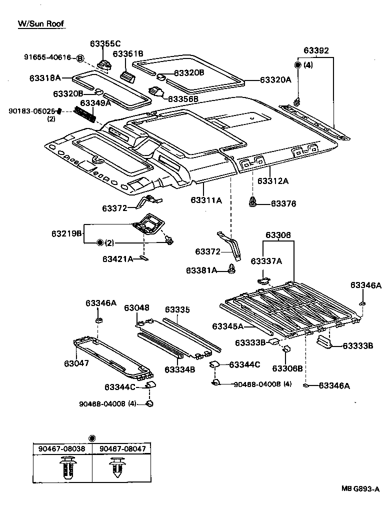  MODEL F |  ROOF HEADLINING SILENCER PAD