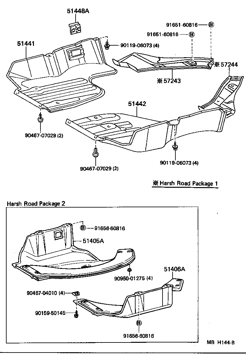  STARLET |  SUSPENSION CROSSMEMBER UNDER COVER