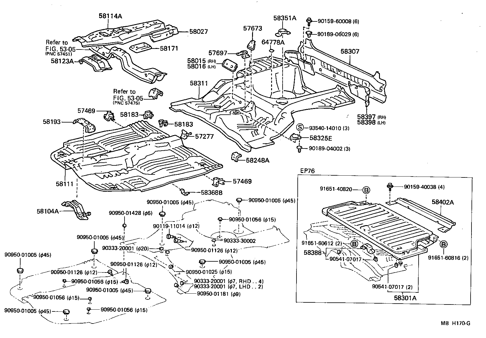  STARLET |  FLOOR PAN LOWER BACK PANEL