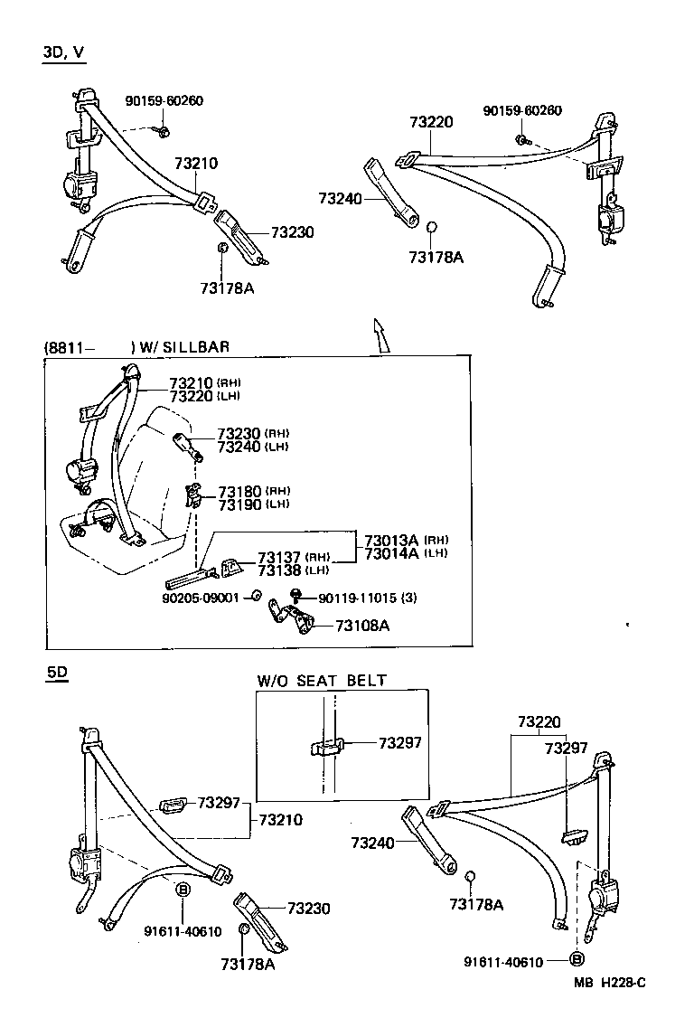  STARLET |  SEAT BELT CHILD RESTRAINT SEAT