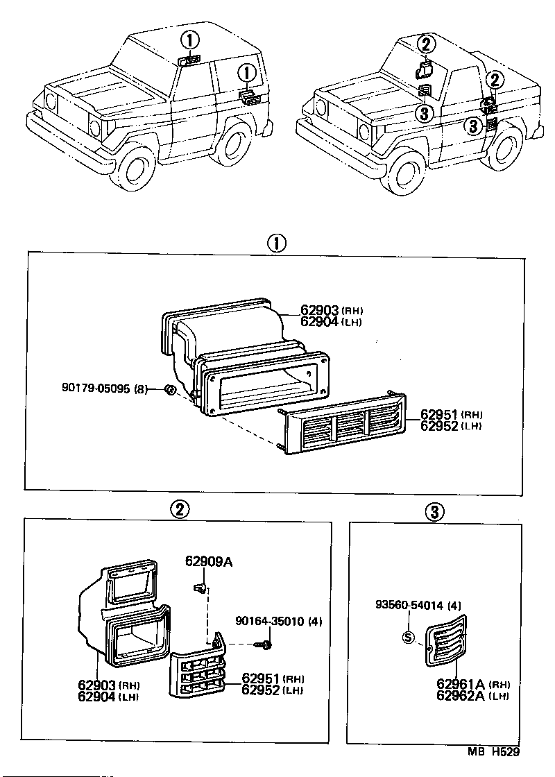  LAND CRUISER 70 |  REAR VENTILATOR ROOF VENTILATOR