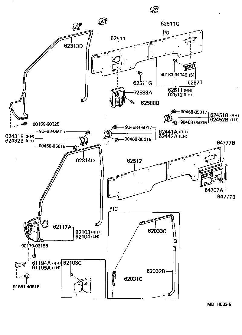  LAND CRUISER 70 |  INSIDE TRIM BOARD