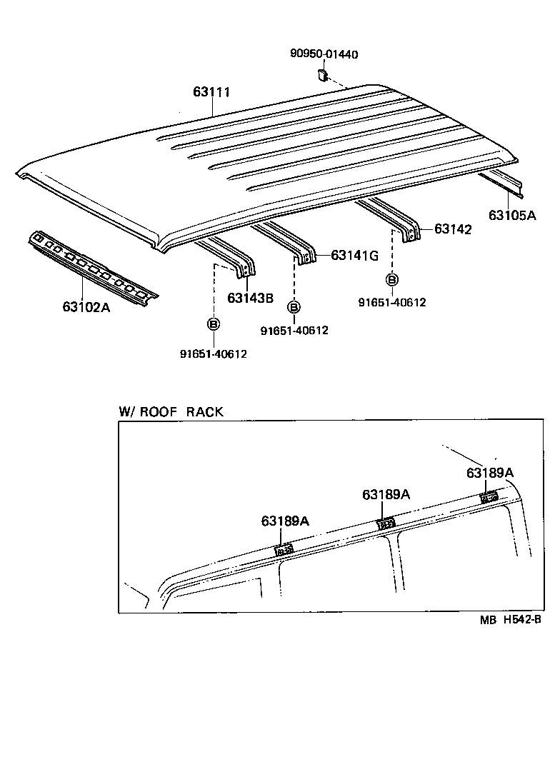  LAND CRUISER 70 |  ROOF PANEL BACK PANEL