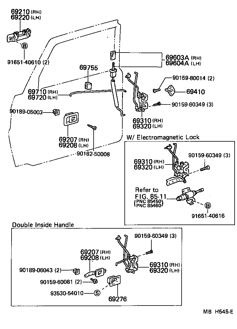  LAND CRUISER 70 |  FRONT DOOR LOCK HANDLE