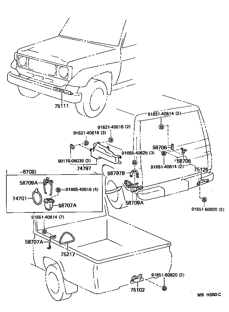  LAND CRUISER 70 |  TOOL BOX LICENSE PLATE BRACKET
