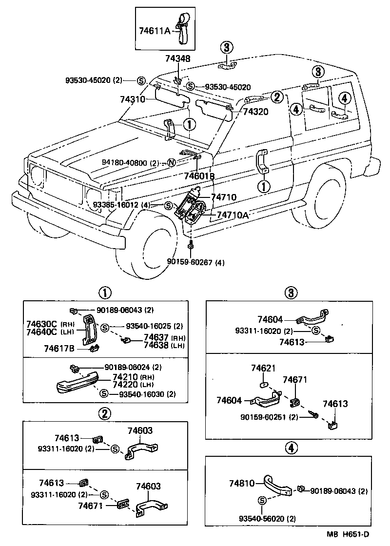  LAND CRUISER 70 |  ARMREST VISOR