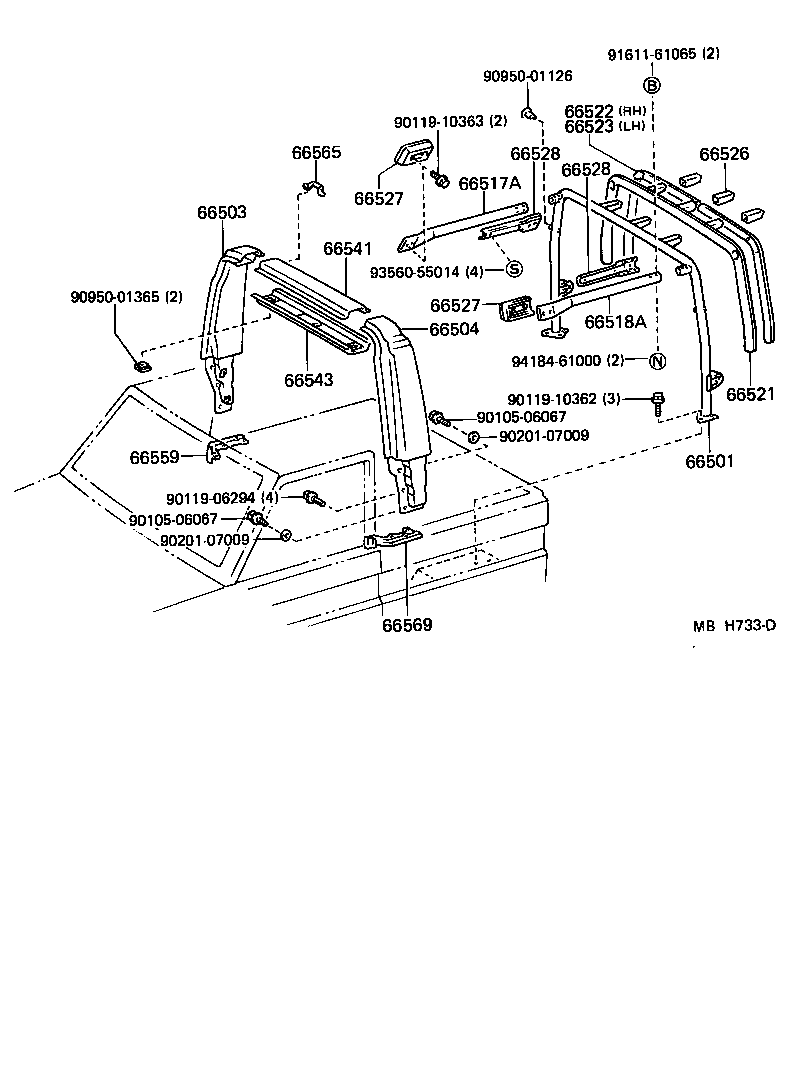  LAND CRUISER 70 |  PROTECTOR PIPE ROLL BAR HANDRAIL