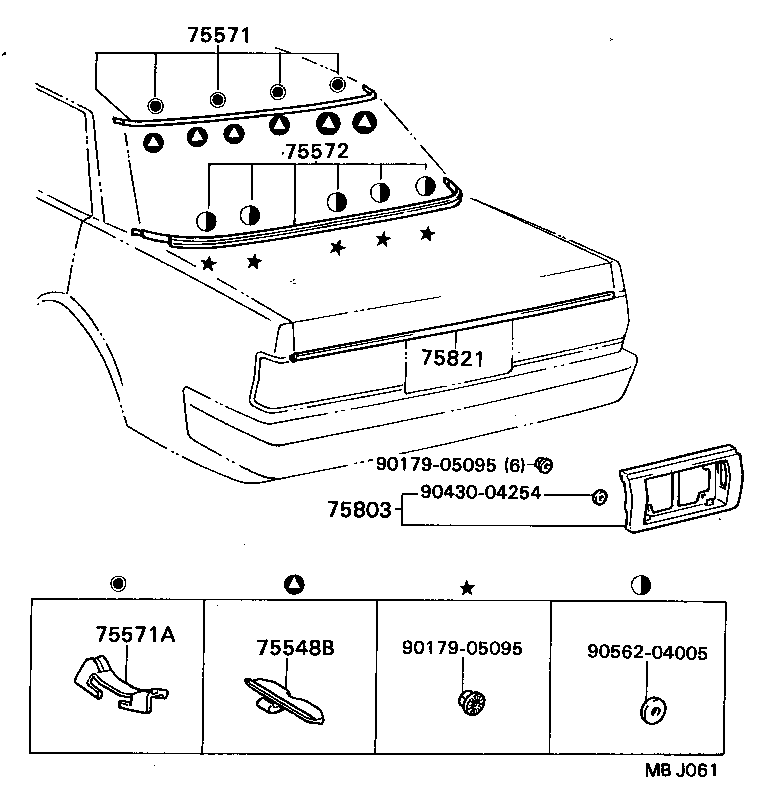  CRESSIDA |  REAR MOULDING