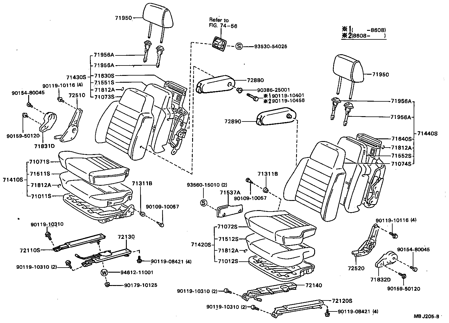  MODEL F |  SEAT SEAT TRACK