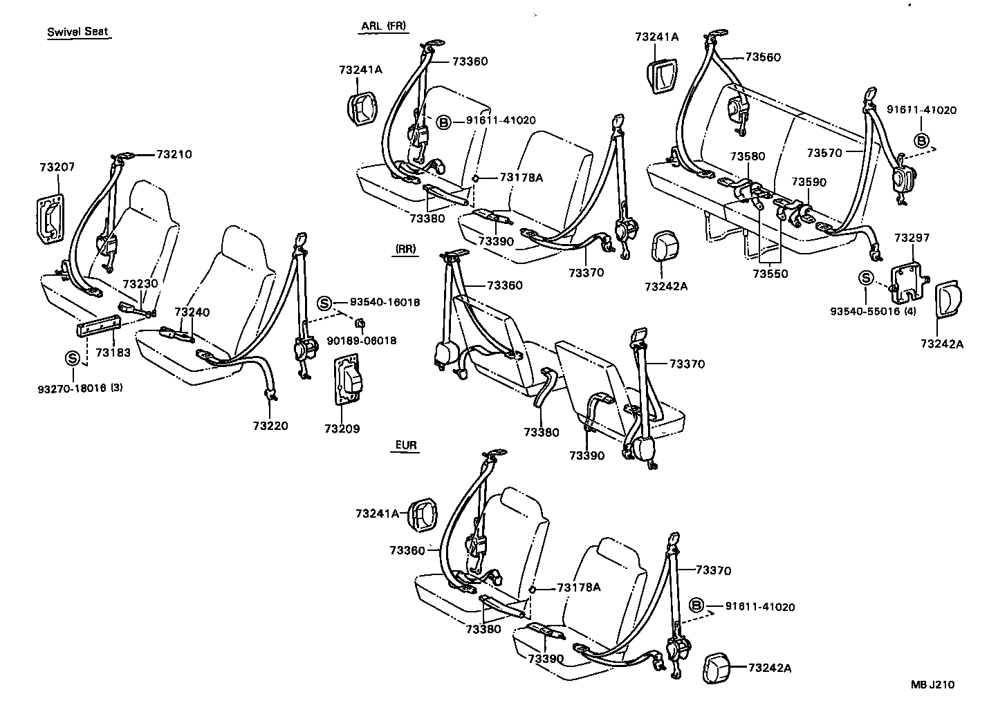  MODEL F |  SEAT BELT