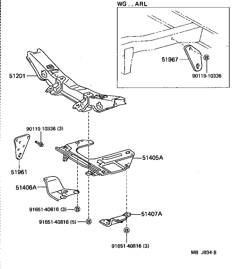  LITEACE |  SUSPENSION CROSSMEMBER UNDER COVER