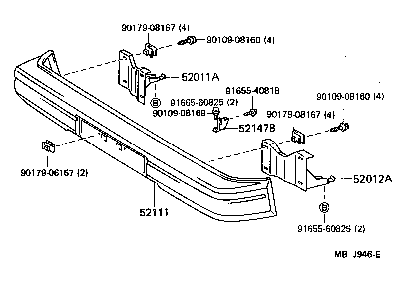  LITEACE |  FRONT BUMPER BUMPER STAY