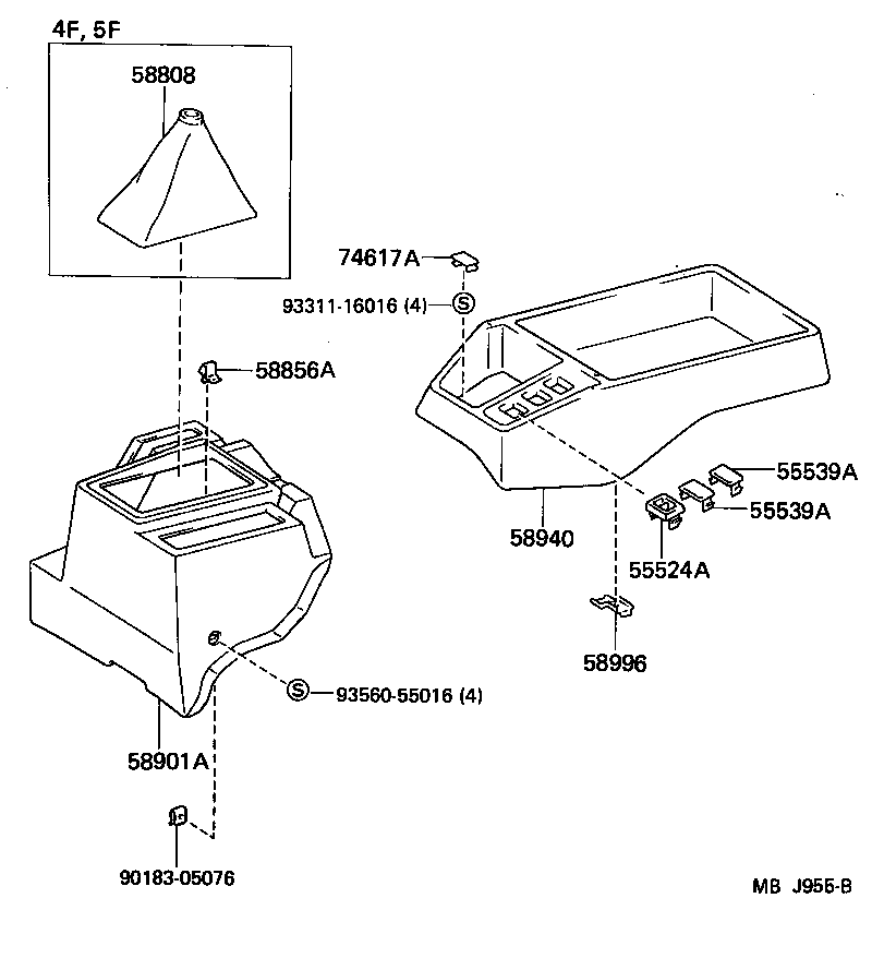  LITEACE |  CONSOLE BOX BRACKET