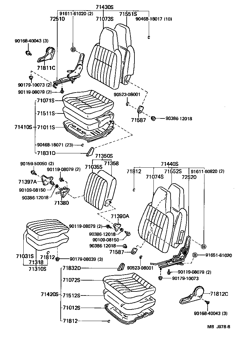  LITEACE |  SEAT SEAT TRACK