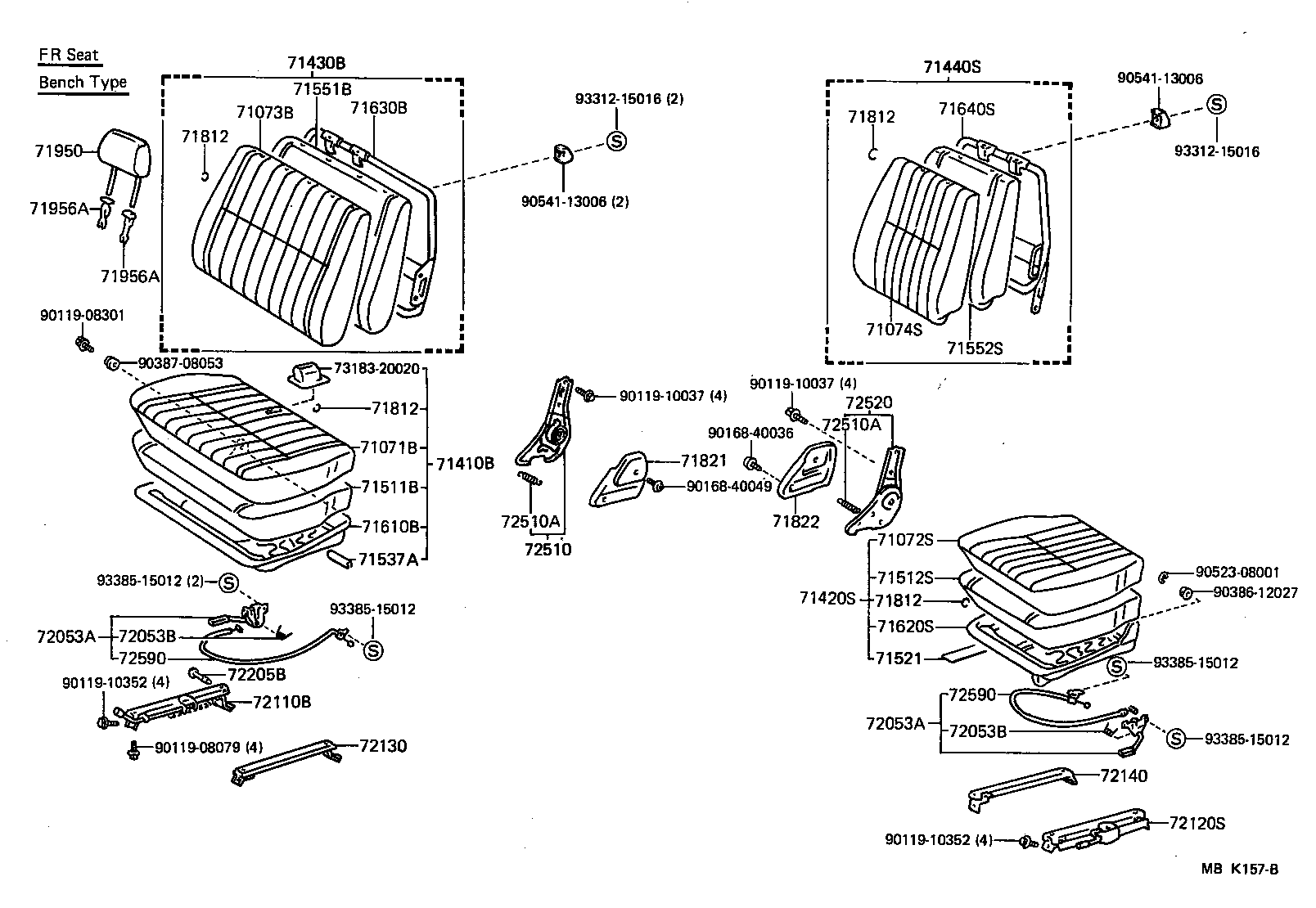  LAND CRUISER 70 |  SEAT SEAT TRACK