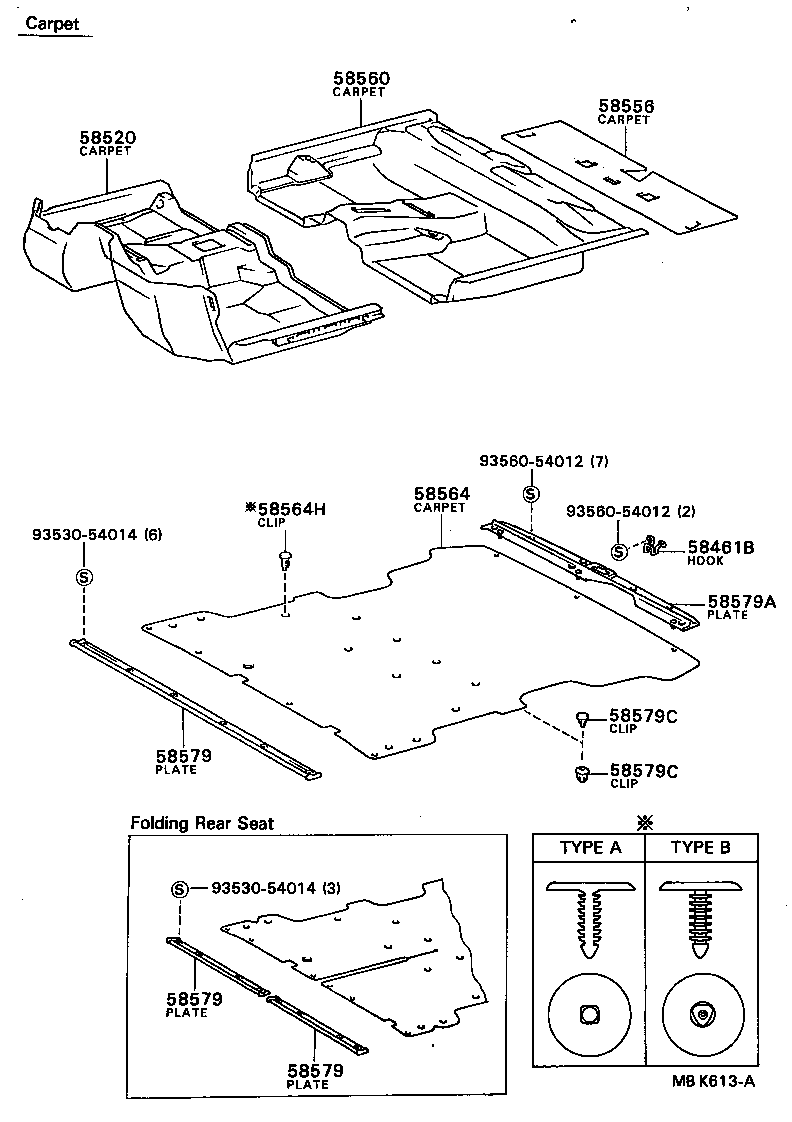  TERCEL |  MAT CARPET