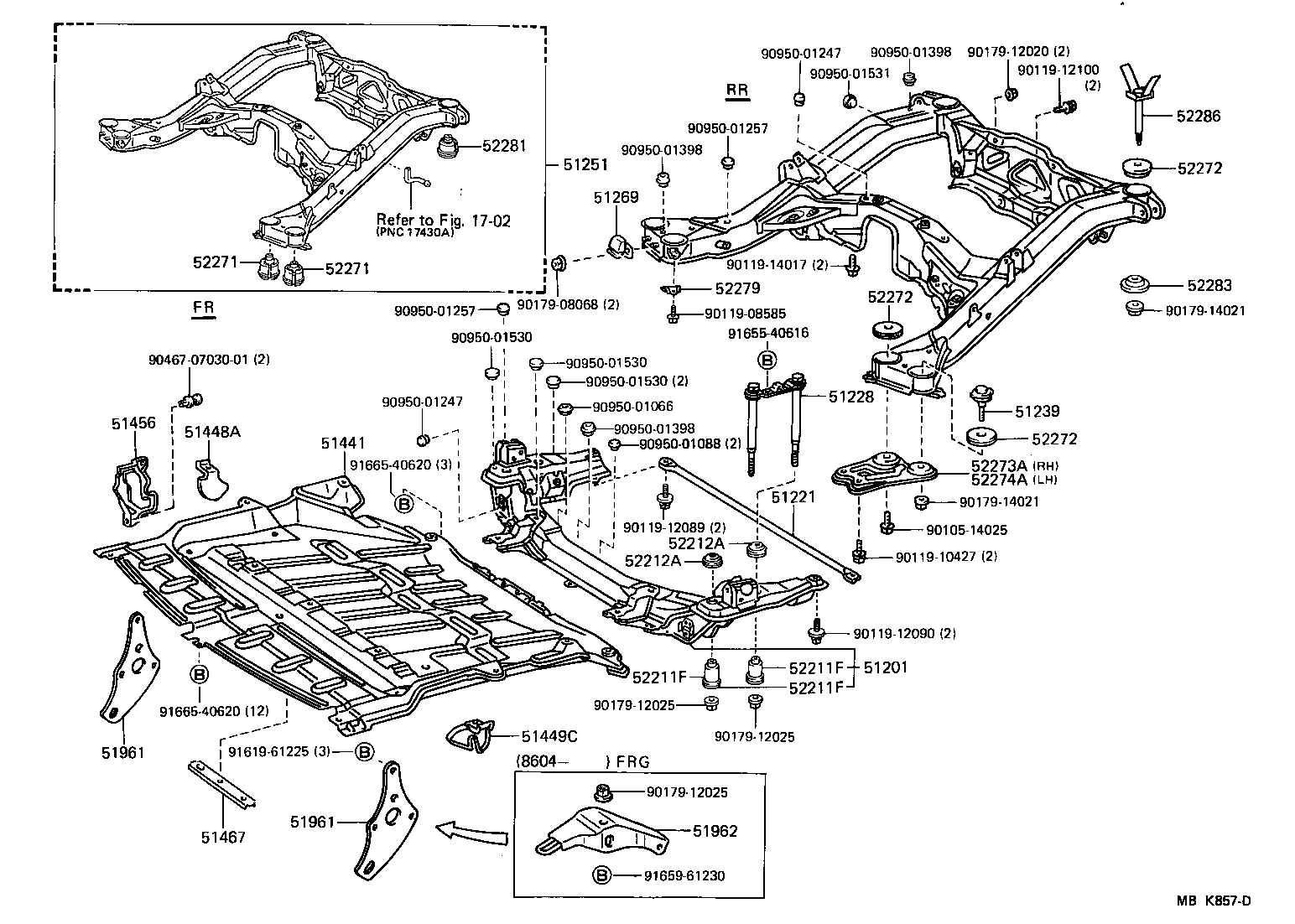  SUPRA |  SUSPENSION CROSSMEMBER UNDER COVER