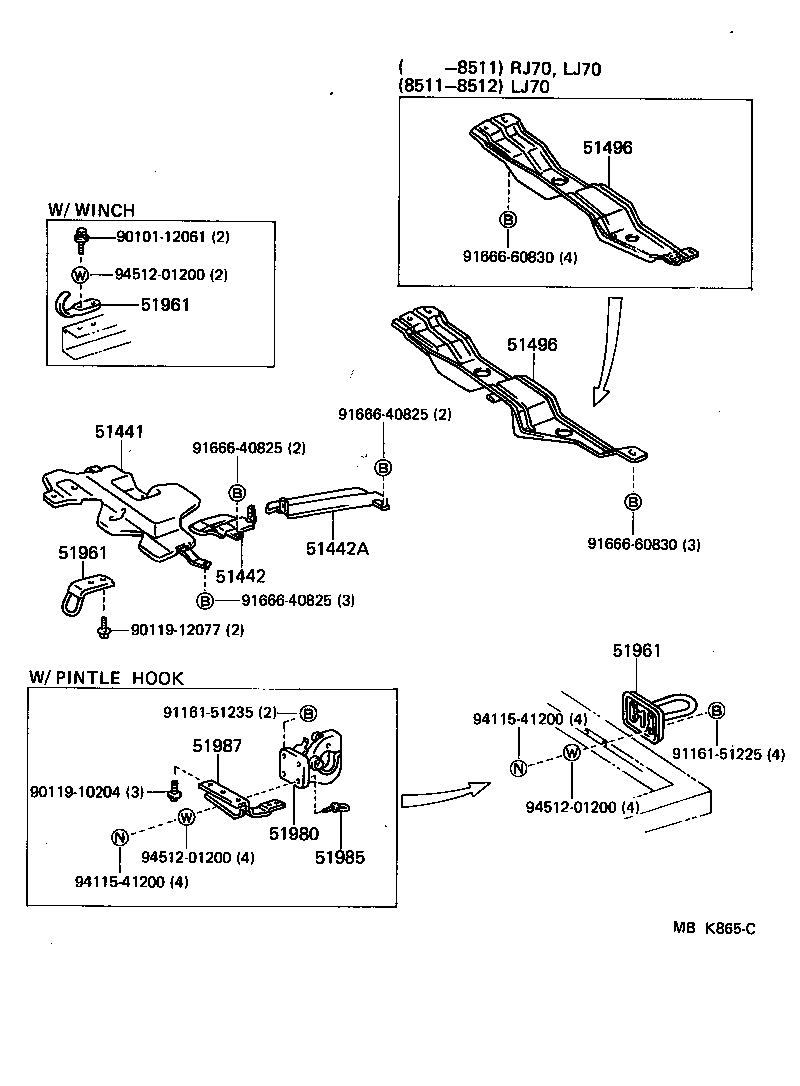  LAND CRUISER 70 |  SUSPENSION CROSSMEMBER UNDER COVER