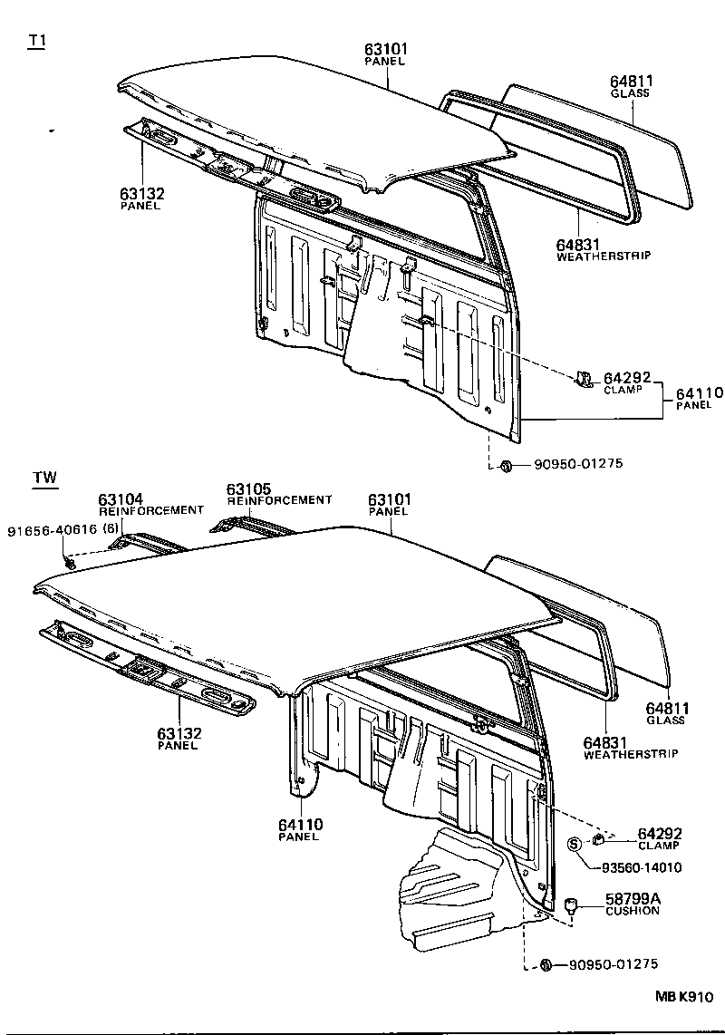  STOUT |  ROOF PANEL BACK PANEL