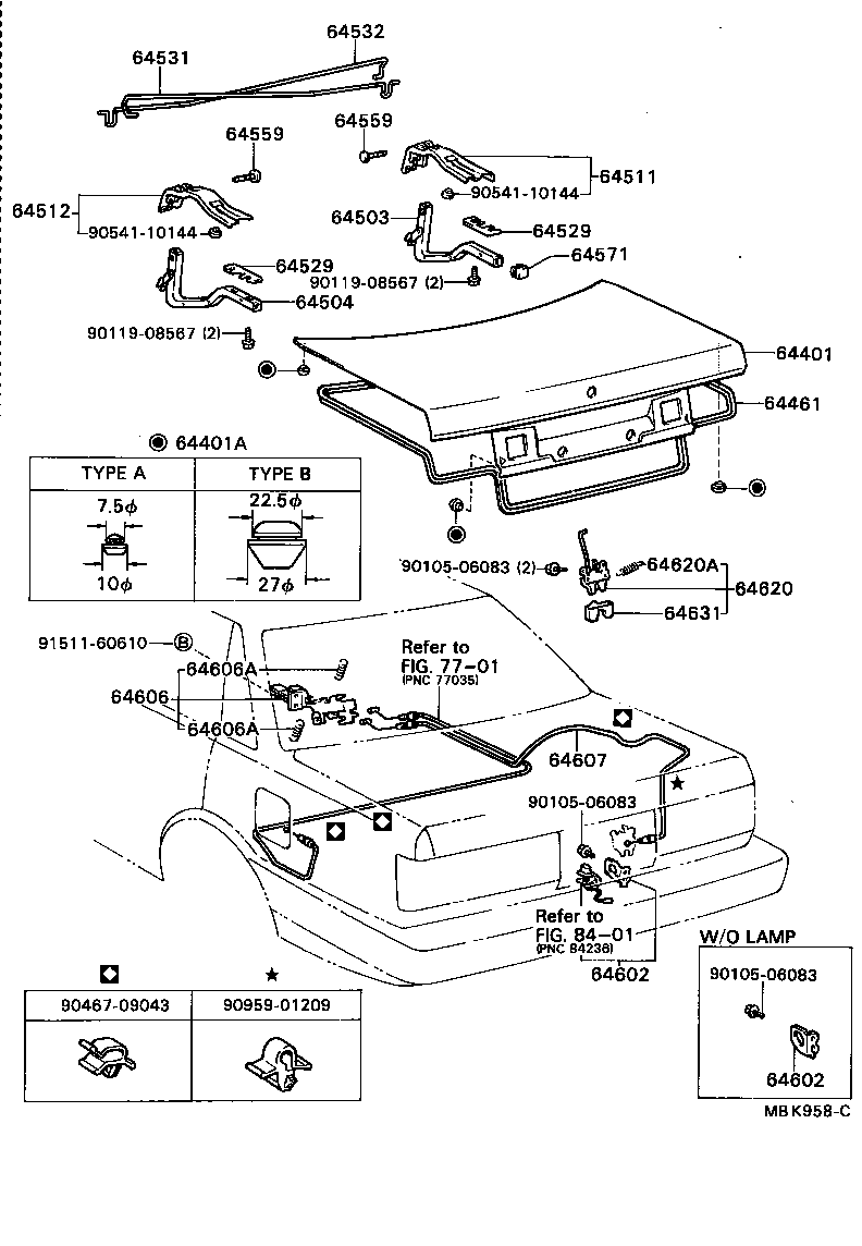  CAMRY |  LUGGAGE COMPARTMENT DOOR LOCK