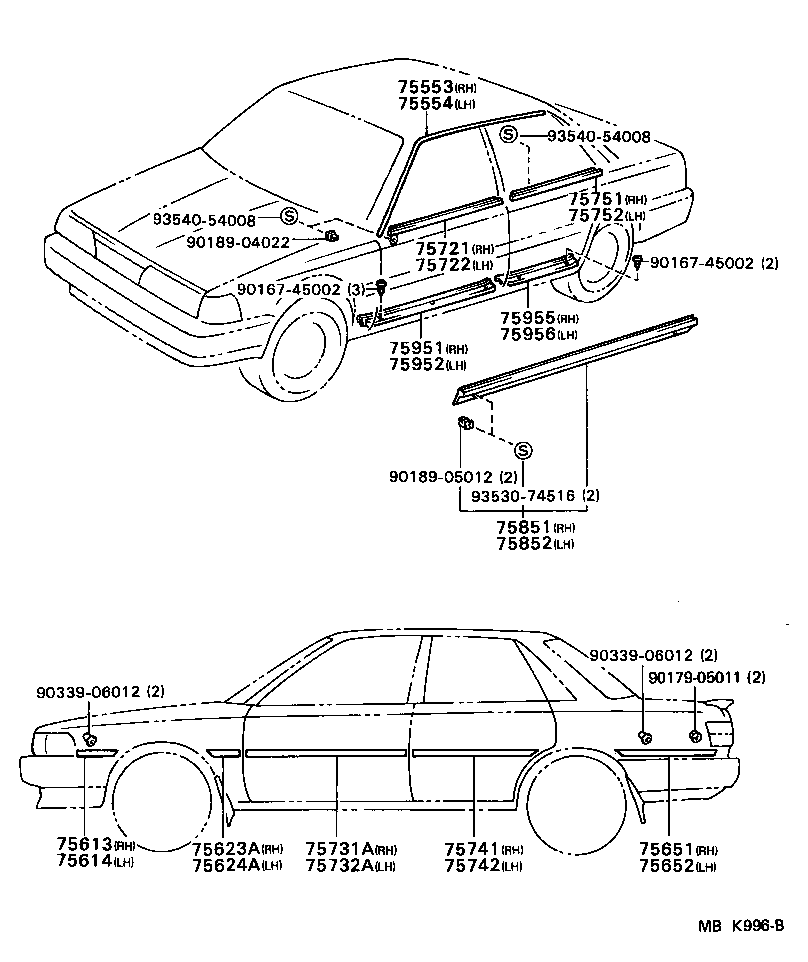  CAMRY |  SIDE MOULDING