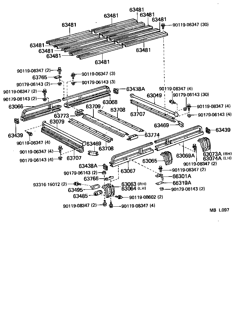  LAND CRUISER 70 |  ROOF PANEL BACK PANEL