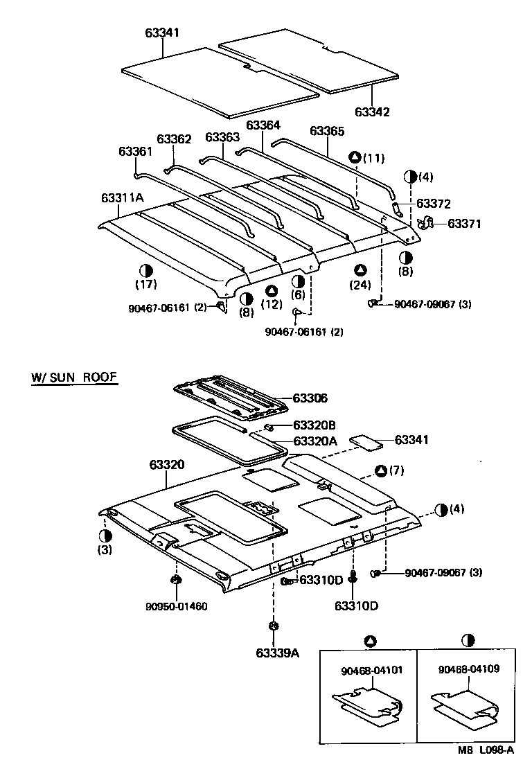  LAND CRUISER 70 |  ROOF HEADLINING SILENCER PAD