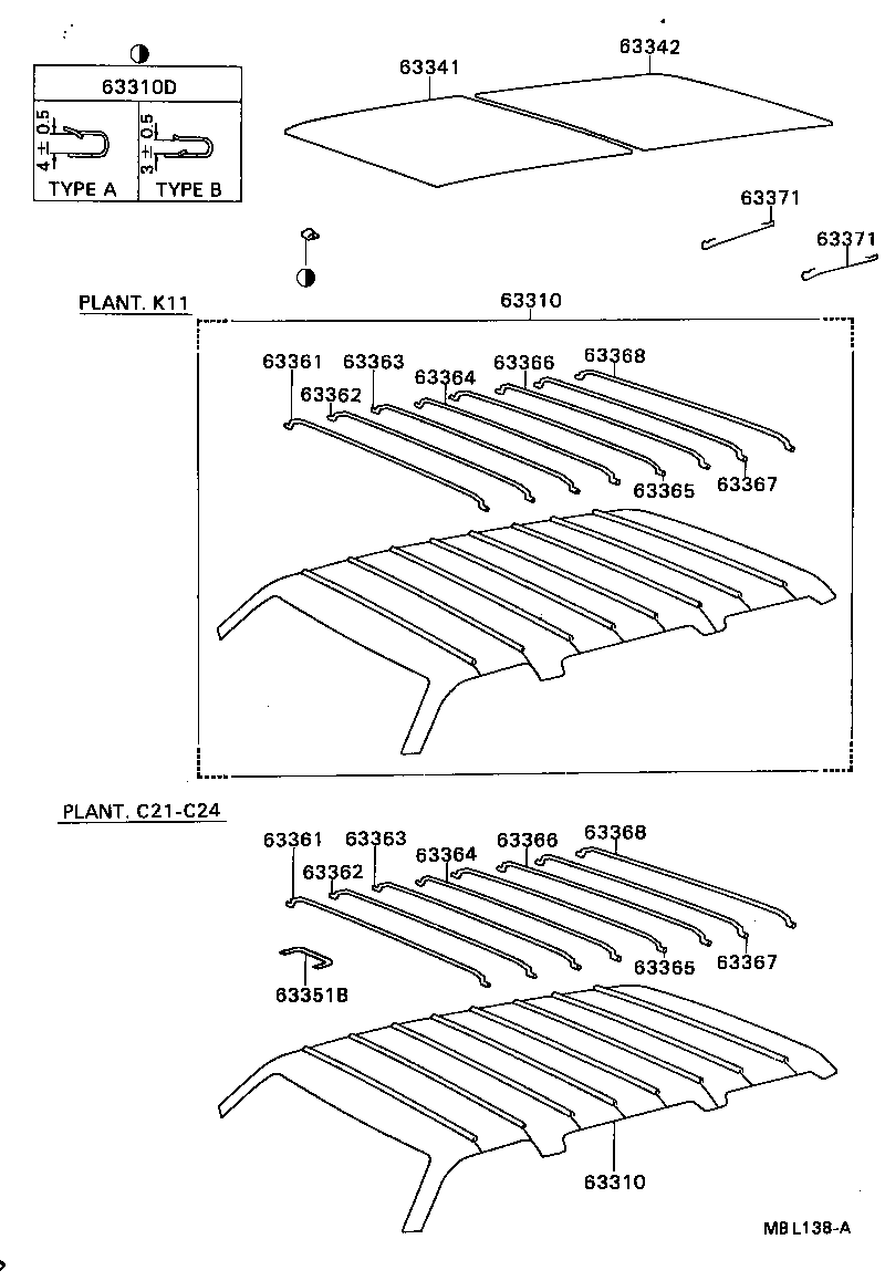  MODEL F |  ROOF HEADLINING SILENCER PAD