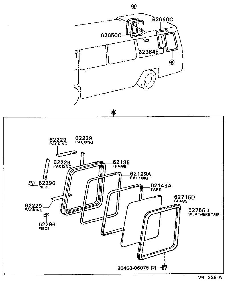  COASTER |  SIDE WINDOW